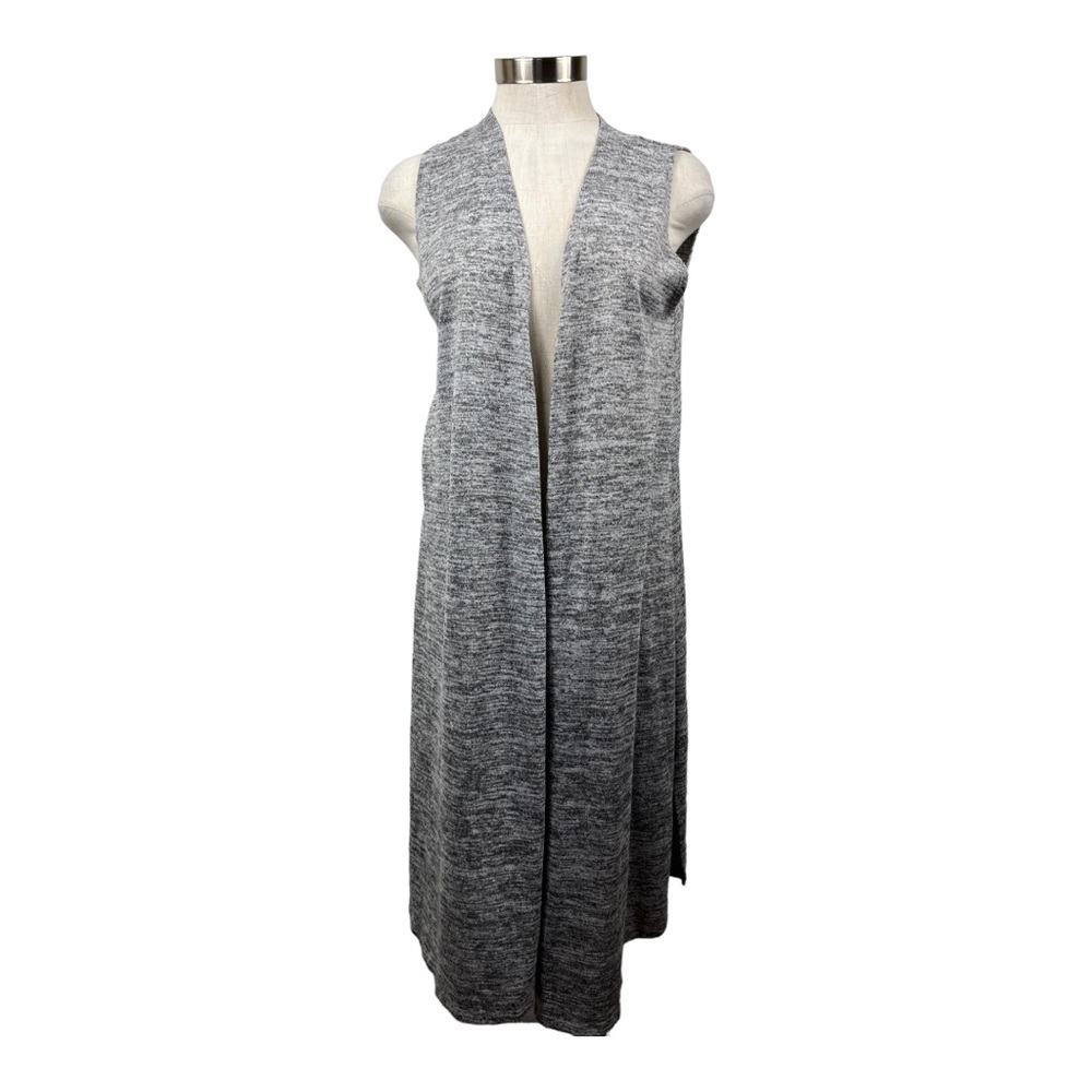 LulaRoe Gray Joy sleeveless cardigan